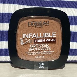 ✌🏼3/$30✌🏼L’Oreal Paris Infallible 24H Fresh Wear Bronzer - 350 Medium